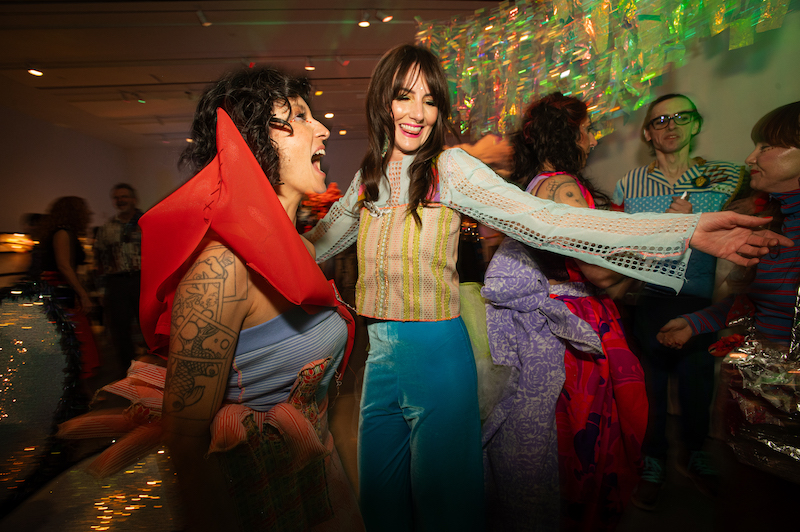 Women in artists fashion dance at the House of GOCA After Party.