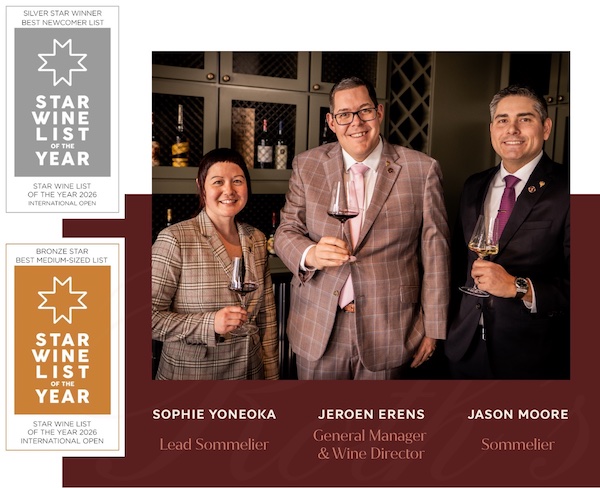 The team behind the wine program at Roth's Sea & Steak restaurant and its Star Wine List awards.
