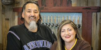 Jessica and Rich Fierro, owners of Atrevida Beer Colorado, a Latina-owned brewery in Colorado Springs.