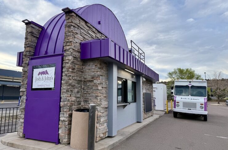 Josh and John's drive-thru prepares to open on Garden of the Gods road in Colorado Springs.