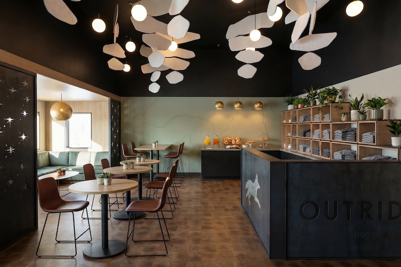 The Outrider Hotel lobby and lounge