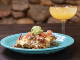 People’s Choice: Best Mexican Restaurants in Colorado Springs A quesadilla and margarita at Crystal Park Cantina, one of the best mexican restaurants in colorado springs and People's Choice award winner.
