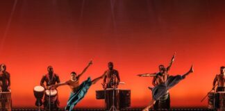 Step Africa dancers leap while drummers provide the beat. The step dance company performance is one of the best things to in Colorado Springs this weekend.