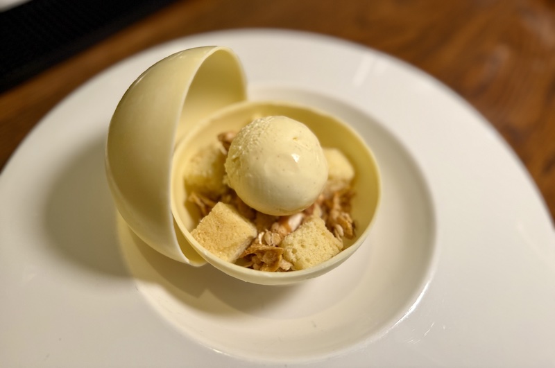 Tres Leches Chocolate Sphere at Summit at the Broadmoor.