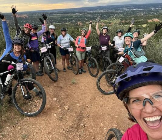 The Rise of the Women’s Mountain Bike Scene in Colorado Springs A women's mountain biking group ride with WMBA in Colorado Springs.