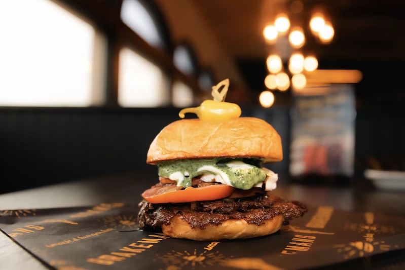 A burger at Brakeman's Smash'd Burger Bar, one of the top three winners in the People's Choice awards for best burgers in Colorado Springs. 