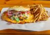 A classic Skirted Heifer cheeseburger, winner of the People's Choice Best Burgers in Colorado Springs.