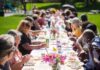 150 Tables Builds Vibrant Communities, One Neighbor at a Time A long table in the park for a 150 Tables gathering by Hey Neighbor in Colorado Springs