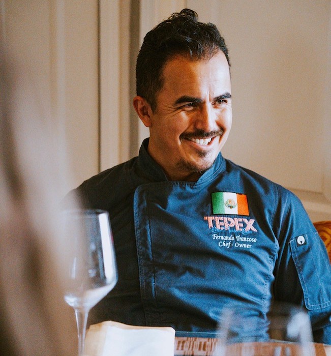 Chef Fernando Trancoso, owner of Pin-Txi Wey food truck. 