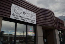 Ice Guys Homemade Ice Cream Ice Guys Dice Guys ice cream and game shop downtown.