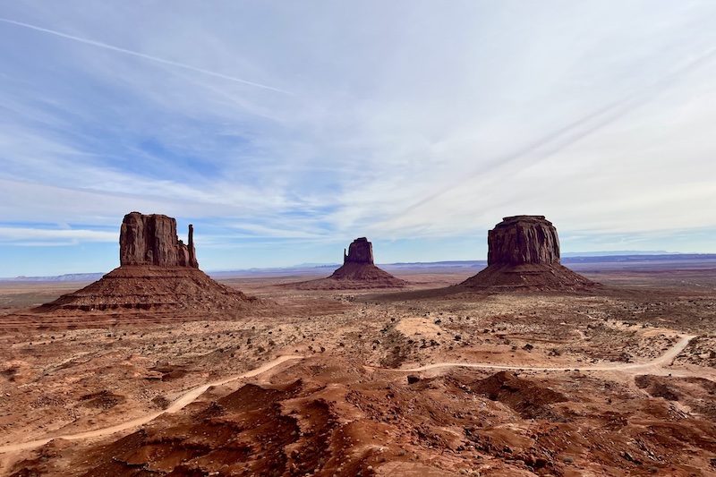 Overlooking Monument Valley from the Navajo Tribal Park. 