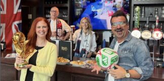 Where to Watch the World Cup in Colorado Springs Nova and FOX21 anchor Julie Baker and Brit Pub staff film at The Brit Pub head of their World Cup show and events