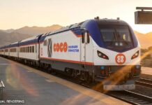 CoCo Comes to Life New logo and branding on CoCo the Front Range Passenger Rail train.