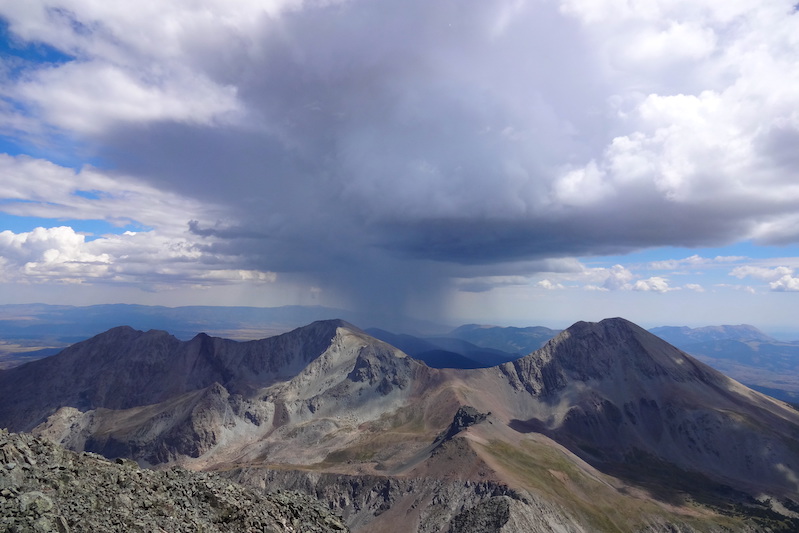 Storm clouds over Cottonwood Pass, one of the most scenic drives in Colorado.