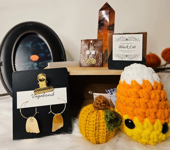 Earrings, crystals and home decor for fall at Eclectic Co