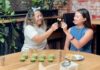 Fatima Concepcion and Dai Wong taste test matcha powders at BreCHa matcha lounge in downtown Colorado Springs.