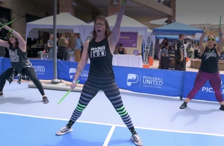 Pound fitness demo at the Colorado Springs Health and Fitness Expo