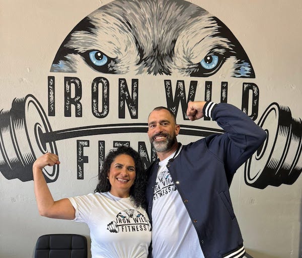 Iron Wild Fitness owner, Aaron Kaufman, at right.