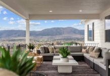 Discover What’s Possible at the 2026 Colorado Springs Parade of Homes A view of the mountains from the patio of a new home in the Colorado Springs Parade of Homes 2026.