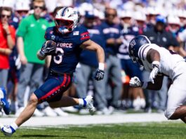 5 Best Things to Do in Colorado Springs This Weekend A quarterback scramble in the Air Force versus Duquesne football game. The Air Force vs Navy game is one of the best things to do in Colorado Springs this weekend.