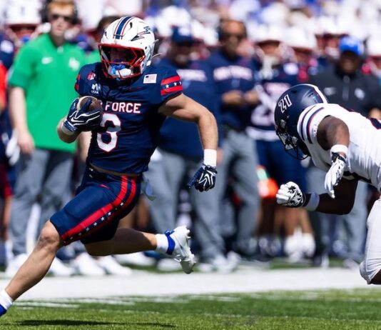 5 Best Things to Do in Colorado Springs This Weekend A quarterback scramble in the Air Force versus Duquesne football game. The Air Force vs Navy game is one of the best things to do in Colorado Springs this weekend.