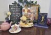 Between the Sips Brings Romance and Afternoon Tea to Monument A book and tea display at the new Between the Sips romance bookstore and tea room in Colorado Springs.