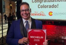 Chef Bother Luck with his Michelin Guide award 2026