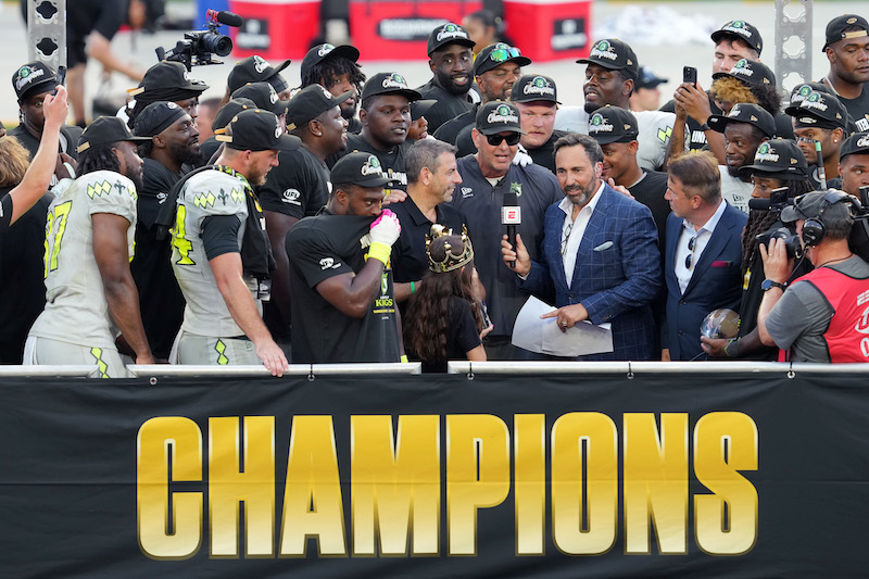 The Louisville Kings accept championship trophy in 2026. The UFL will bring a new pro football team to Colorado Springs in 2027.