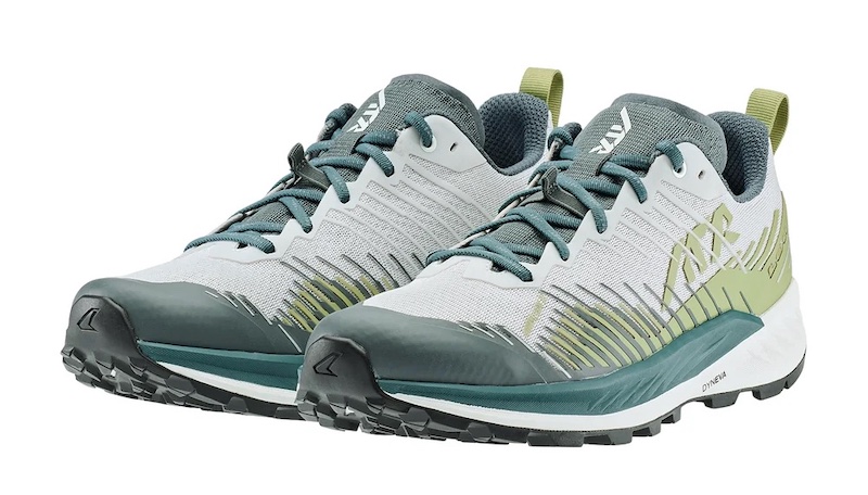 A pair of Lowa Amplux 2 train running shoes.
