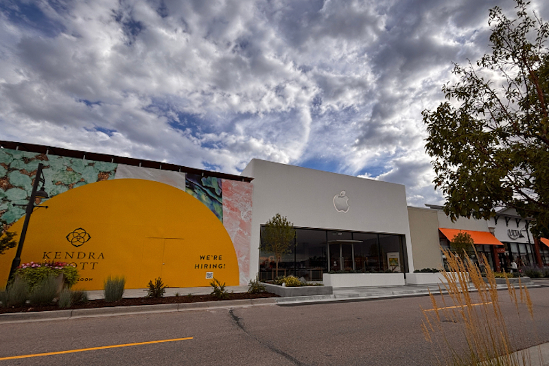 The Apple Store and coming soon Kendra Scott at the Promenade Shops at Briargate in Colorado Springs.