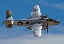 5 Best Things to Do in Colorado Springs This Weekend Vintage B-25 Mitchell Bomber flies over the Pikes Peak Airshow in Colorado Springs.