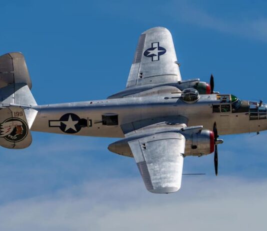 5 Best Things to Do in Colorado Springs This Weekend Vintage B-25 Mitchell Bomber flies over the Pikes Peak Airshow in Colorado Springs.