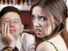 First Date Fails: Older, Wiser, Awkwarder Annoyed woman on a bad first date