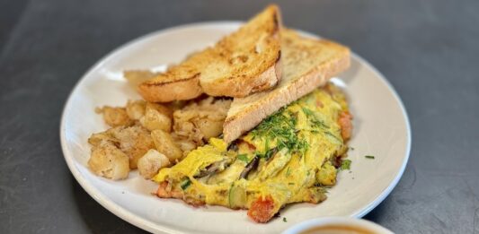 Mornings Are So Back at Ivywild School An omelette and craft coffee at Bluebird Breakfast, now open and serving breakfast at Ivywild School.