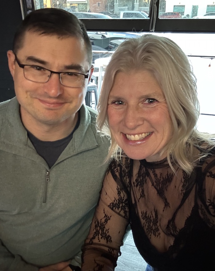 Carrie Simison and her partner Sergei