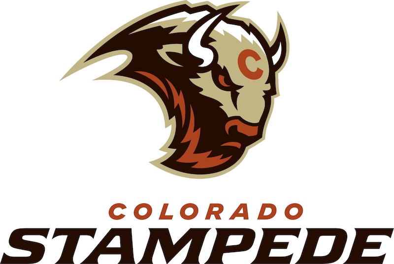Colorado Stampede logo for the new UFL team in Colorado Springs.
